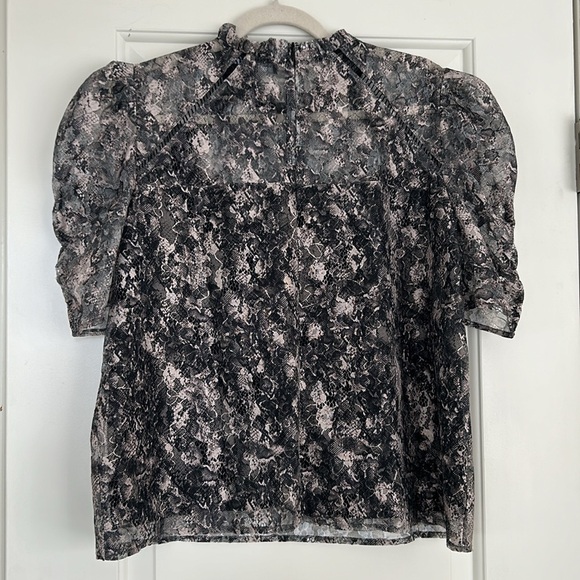 Generation Love Orla Python lace puff sleeve top - Picture 4 of 8